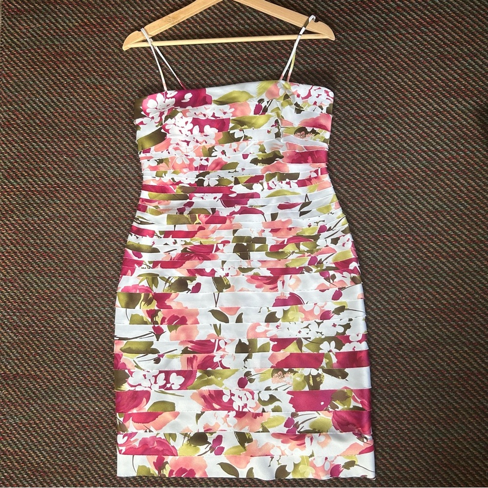 Dress Barn Collection Floral Tiered Dress